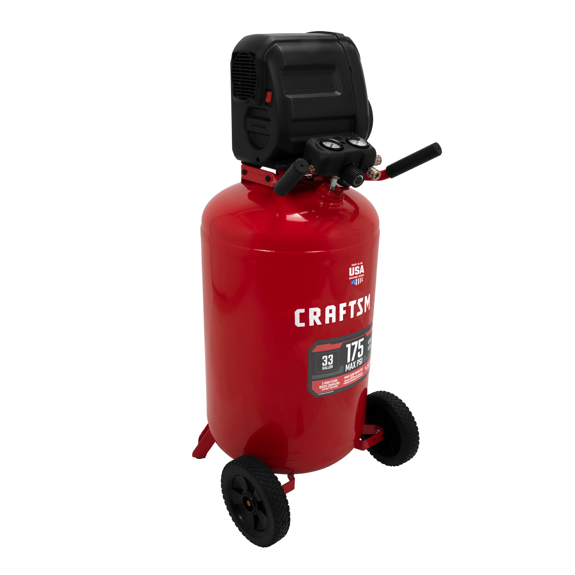 CRAFTSMAN Compresor de aire eléctrico vertical portátil de 33 galones y 175 PSI - CMXECXM331