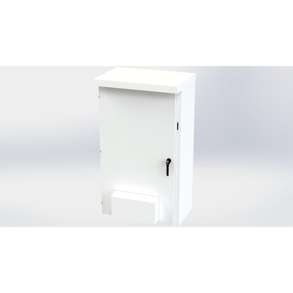 Saginaw Control & Engineering Galvanized Steel Electrical Enclosures, 65 in H, 20 in D, 37.38 in W, NEMA 3R, Hinged - SCE-65XVR3720
