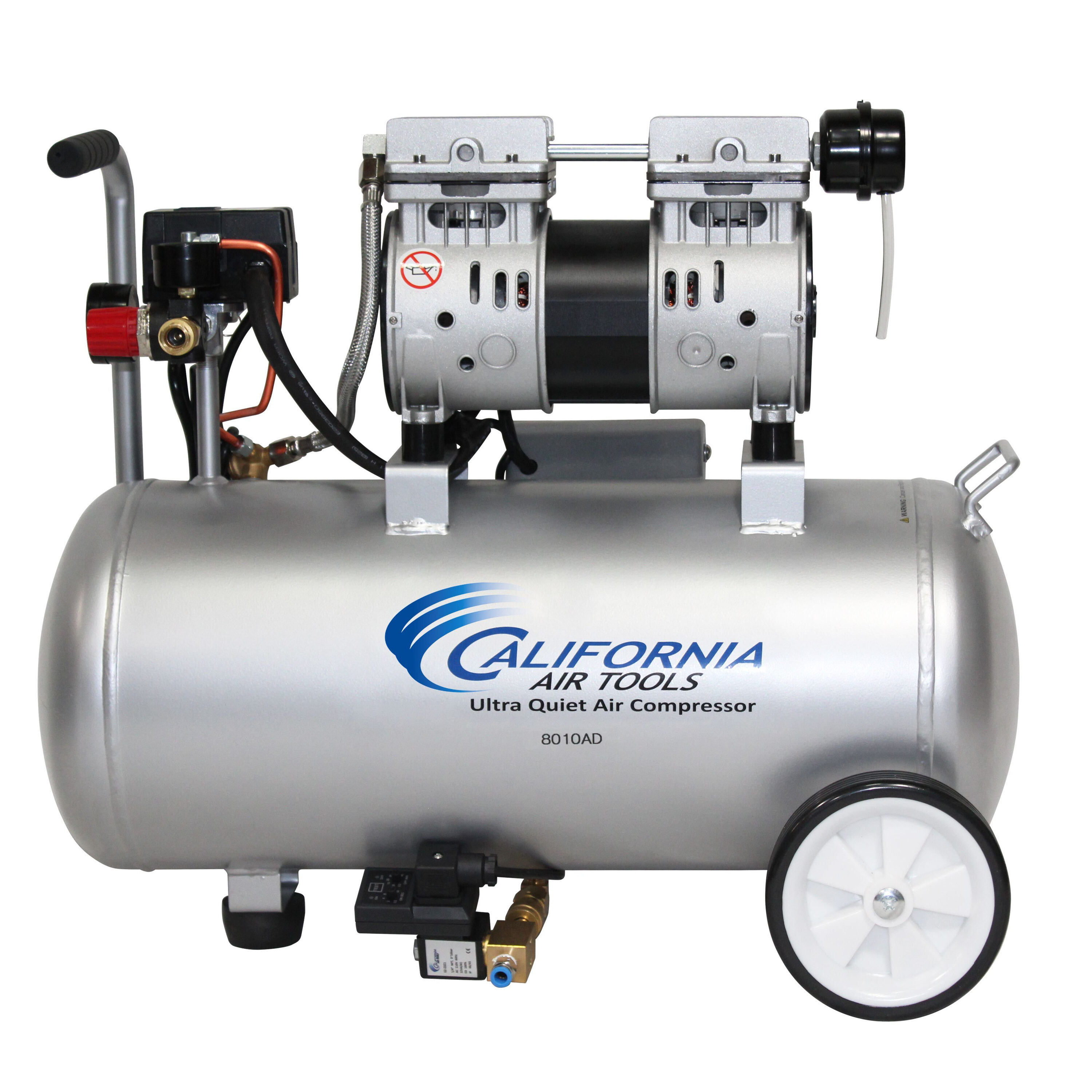 Herramientas de aire de California Herramientas de aire de California Compresor de aire horizontal portátil eléctrico de 8 galones y 120 PSI - 8010
