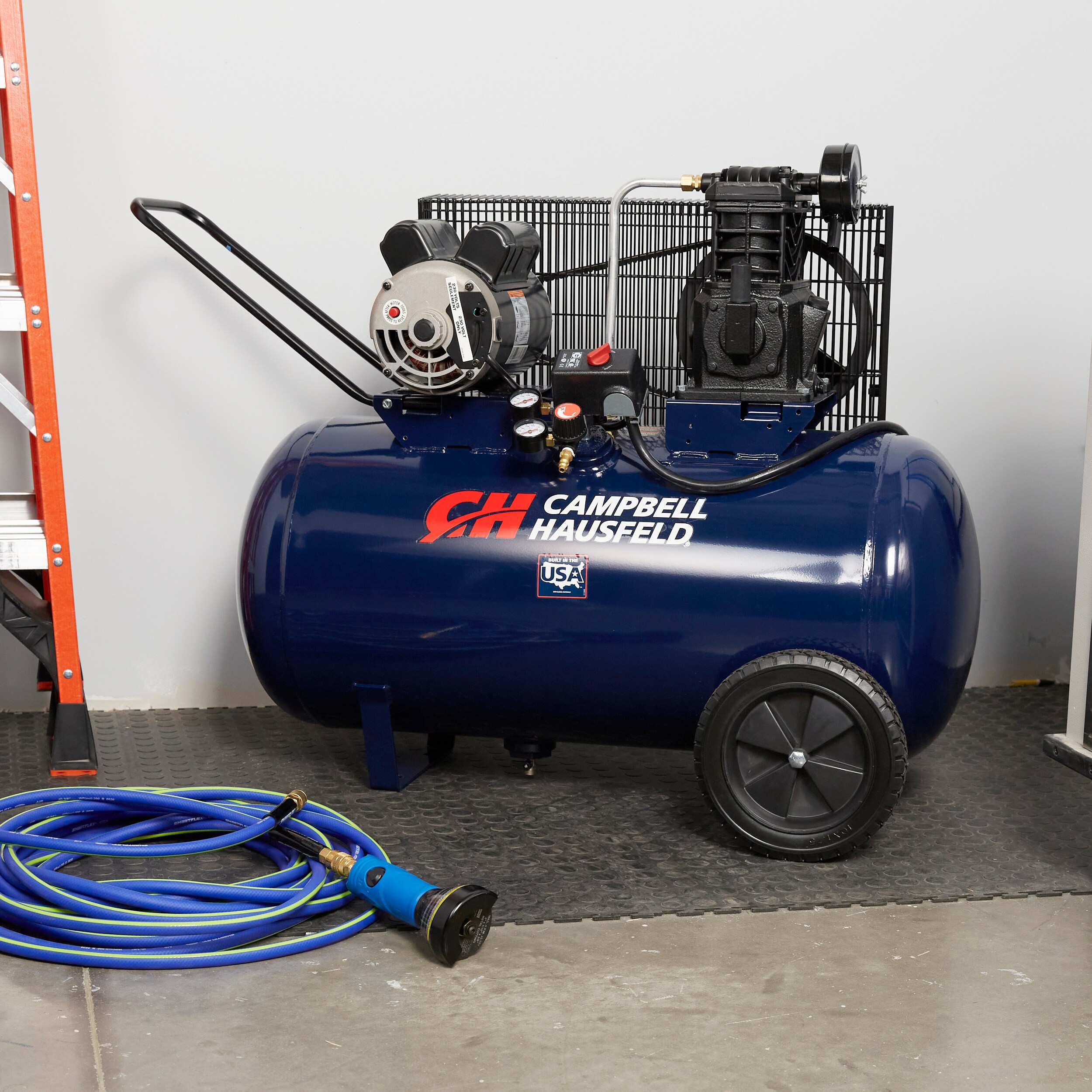 Campbell Hausfeld Compresor de Aire Eléctrico Portátil de 30 Galones y 135 PSI Horizontal - VT6271