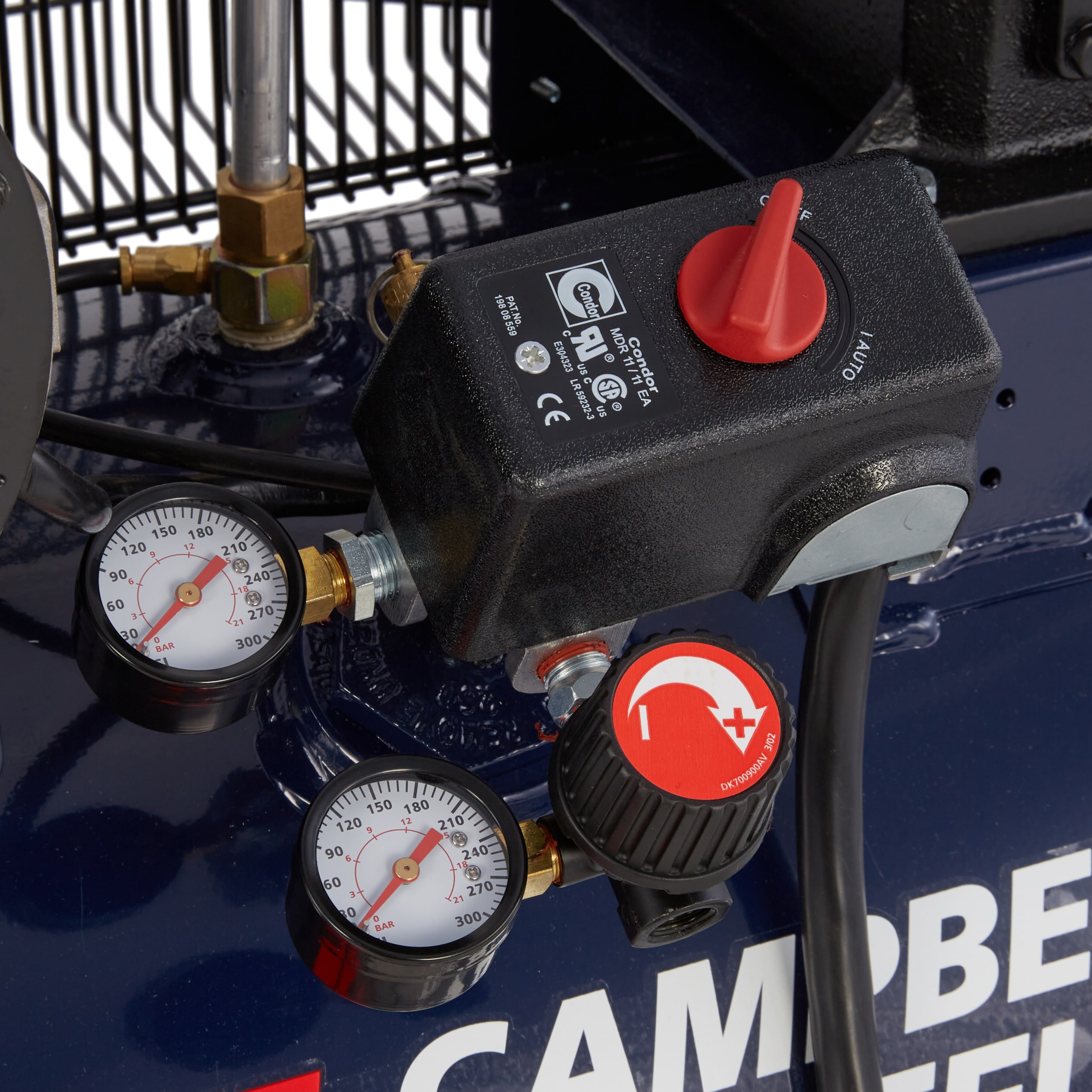 Campbell Hausfeld Compresor de Aire Eléctrico Portátil de 30 Galones y 135 PSI Horizontal - VT6271