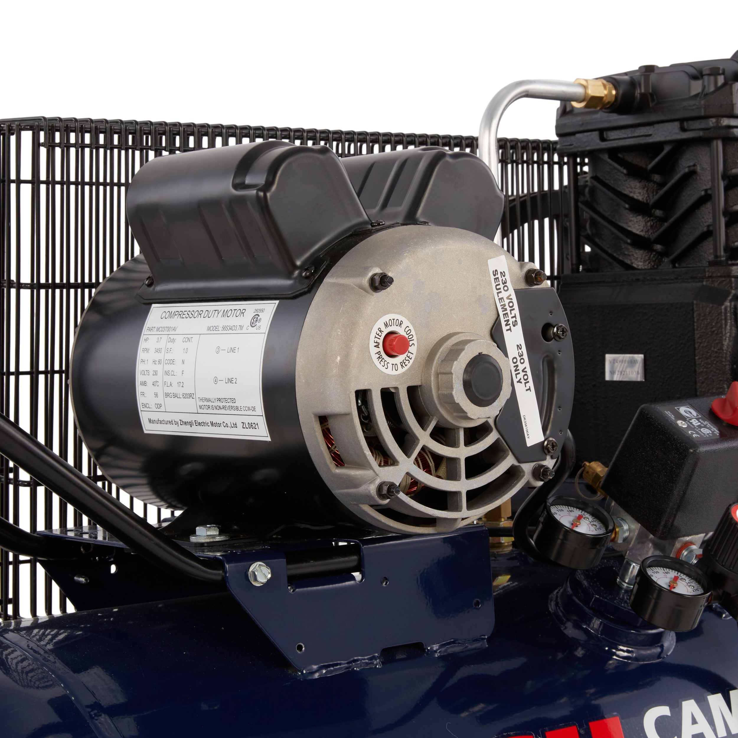Campbell Hausfeld Compresor de Aire Eléctrico Portátil de 30 Galones y 135 PSI Horizontal - VT6271