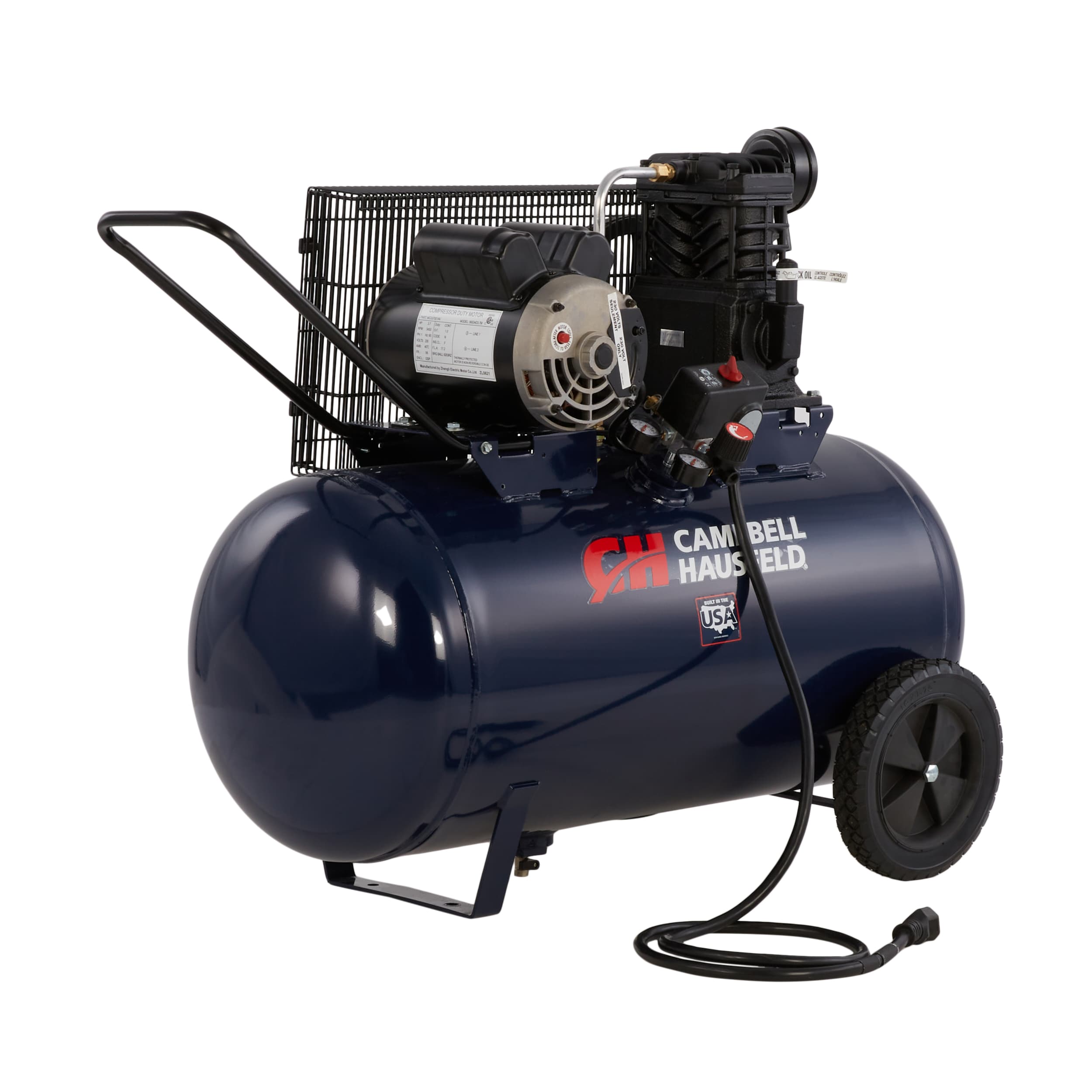 Campbell Hausfeld Compresor de Aire Eléctrico Portátil de 30 Galones y 135 PSI Horizontal - VT6271