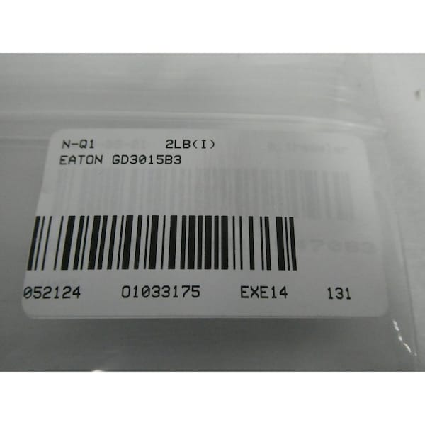 Eaton BELL ALARM 3P 15A AMP 240V-AC MOLDED CASE CIRCUIT BREAKER - GD3015B3