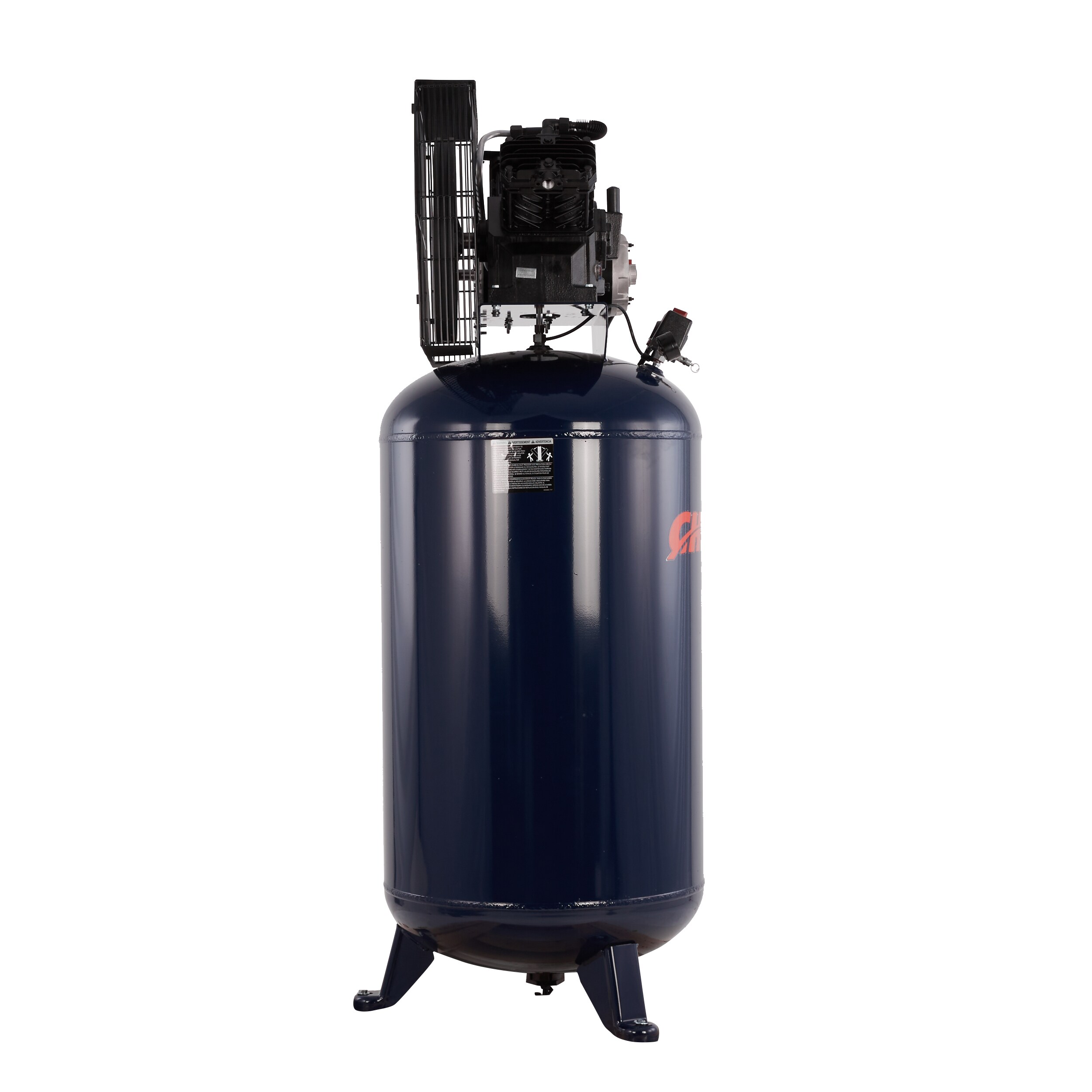 Compresor de aire eléctrico vertical estacionario de 80 galones Campbell Hausfeld 135 PSI - TQ3104