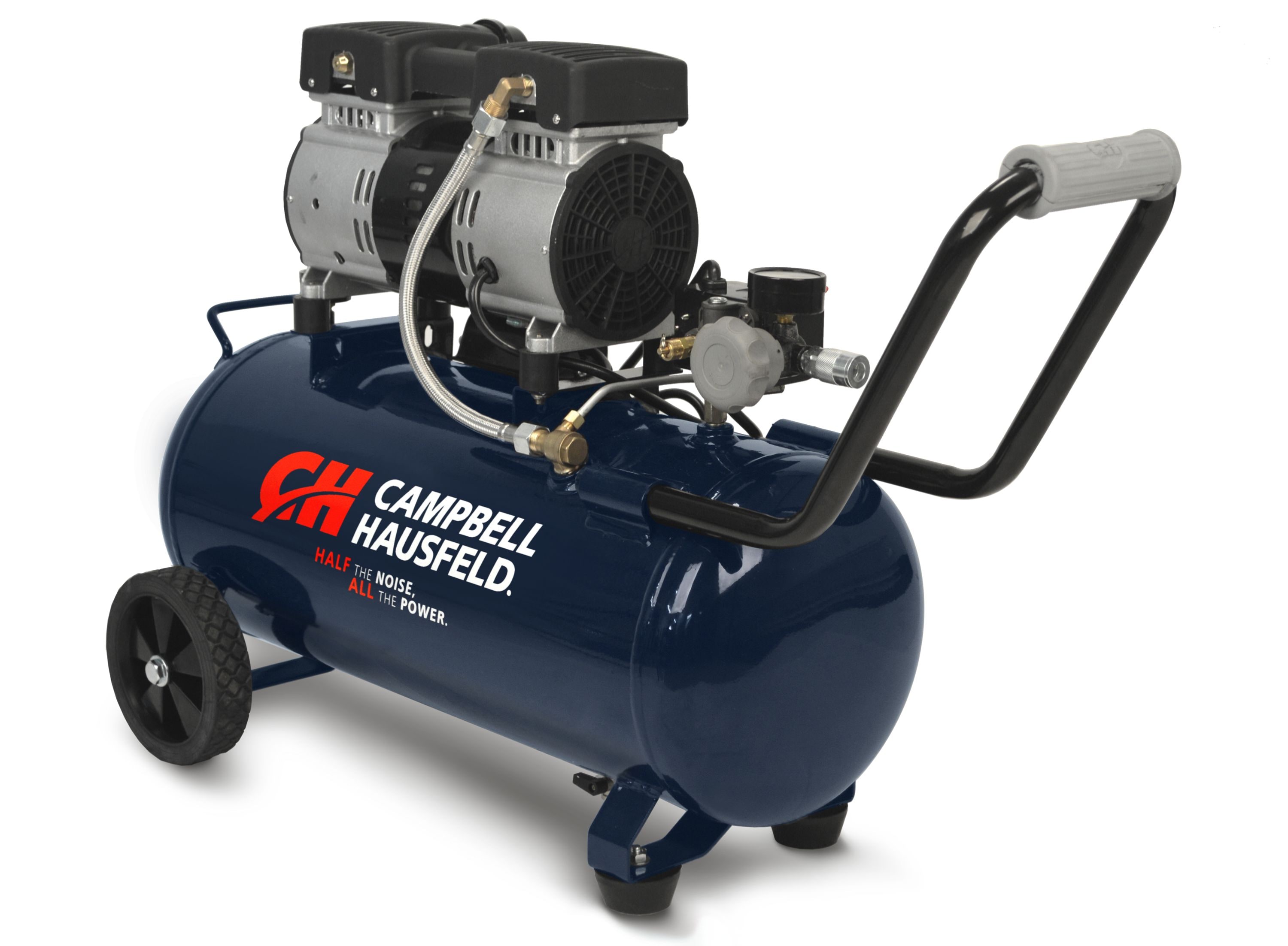 Compresor de aire eléctrico portátil Campbell Hausfeld de 8 galones y 125 PSI tipo Hot Dog - DC080500