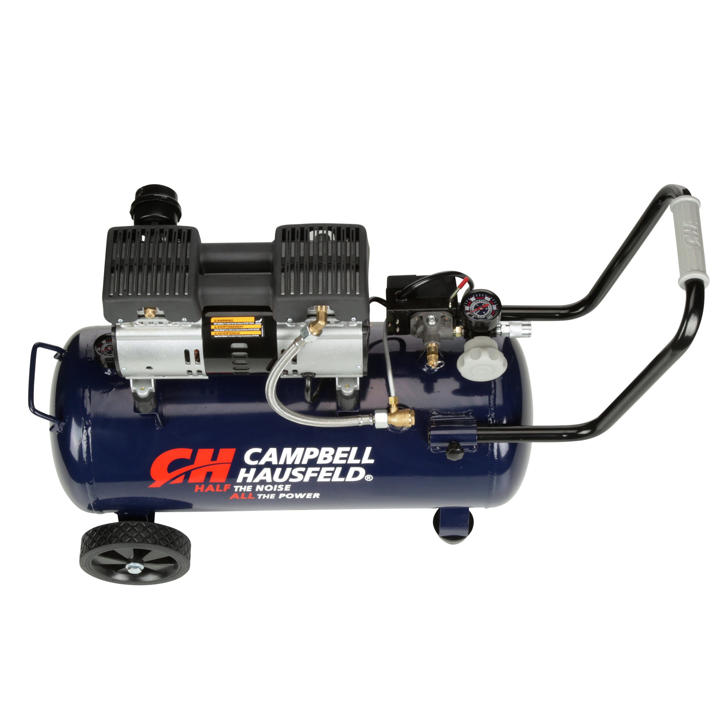 Compresor de aire eléctrico portátil Campbell Hausfeld de 8 galones y 125 PSI tipo Hot Dog - DC080500