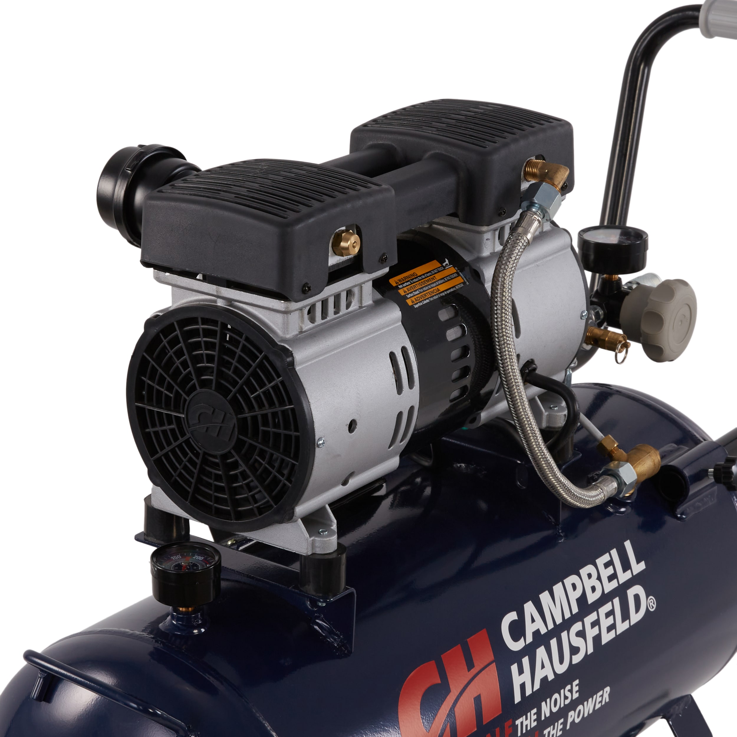 Compresor de aire eléctrico portátil Campbell Hausfeld de 8 galones y 125 PSI tipo Hot Dog - DC080500