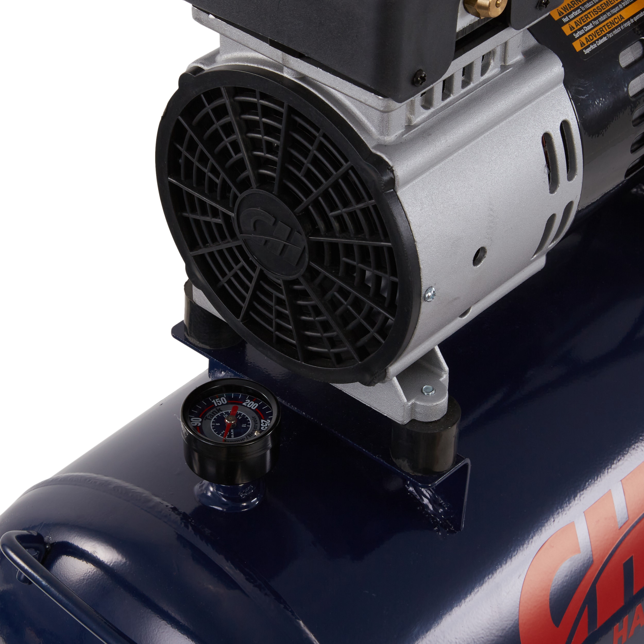 Compresor de aire eléctrico portátil Campbell Hausfeld de 8 galones y 125 PSI tipo Hot Dog - DC080500
