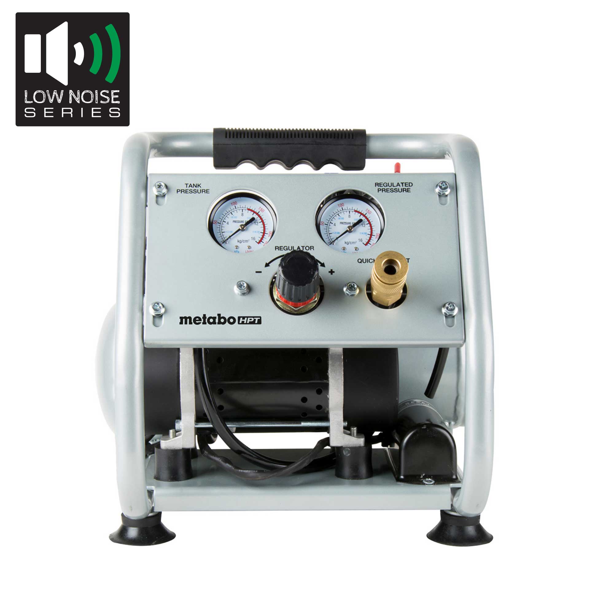 Metabo HPT Compresor de aire horizontal eléctrico portátil de 1 galón con 125 PSI - EC28MM