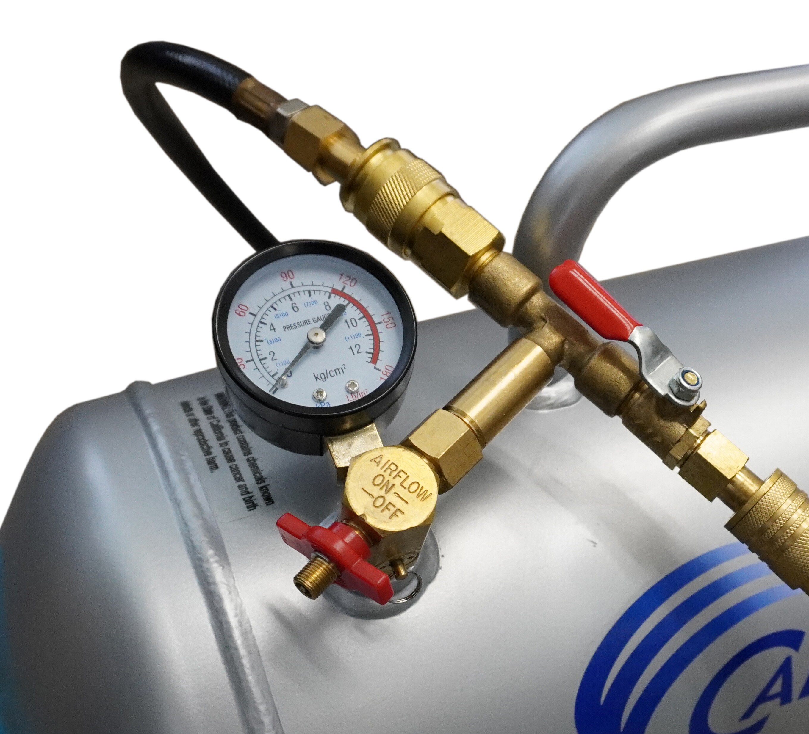 Herramientas de aire de California Herramientas de aire de California 5 galones Compresor de aire portátil eléctrico inalámbrico estilo Pata de Perro de 125 PSI - AUX05S