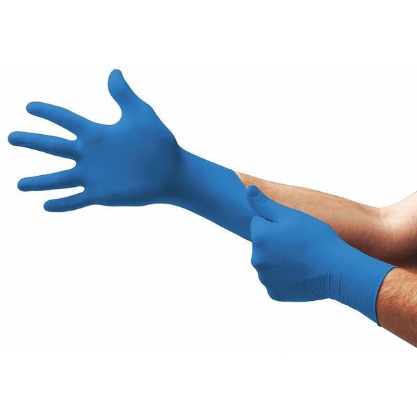 Ansell TouchNTuff 92-675, Guantes desechables de nitrilo con yemas texturizadas, 4.3 mil en palma, nitrilo, S - 92-675
