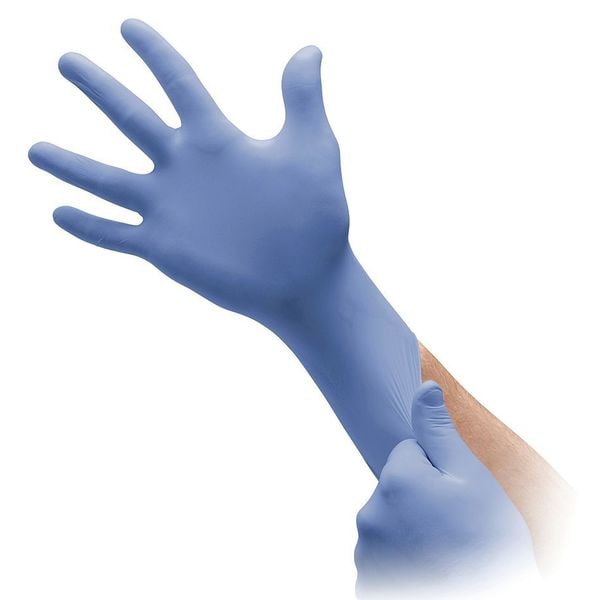 Ansell Microflex Supreno, guantes de examen con protección de barrera avanzada, 5.5 mil de espesor en la palma, de nitrilo, libres de polvo - SEC-375-3XL.