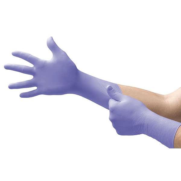 Ansell Microflex Supreno, guantes de examen con protección de barrera avanzada, 5.5 mil de espesor en la palma, de nitrilo, libres de polvo - SEC-375-3XL.