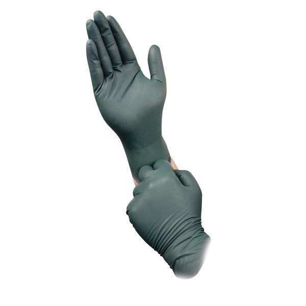 Ansell DFK-608, Guantes Desechables, 11.4 mil de Palma, Nitrilo, Sin Talco, XL (10), 50 Paq, Verde - DFK-608-XL