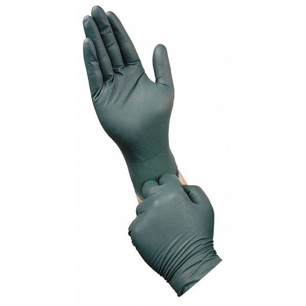 Ansell DFK-608, Guantes Desechables, 11.4 mil de Palma, Nitrilo, Sin Talco, XL (10), 50 Paq, Verde - DFK-608-XL