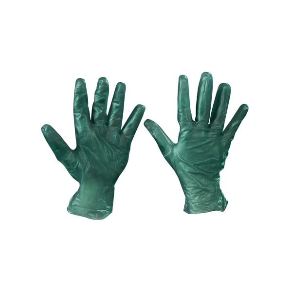 Guantes desechables de vinilo preferidos por Bsc, vinilo, L, 100 piezas, verde - BUY03999690