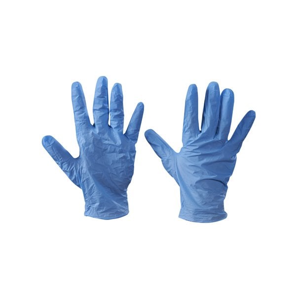 Guantes desechables de vinil Bsc Preferred 15392, 5 mil Palm, Vinil, sin polvo, M, 100 piezas, Azul - Compra03998692