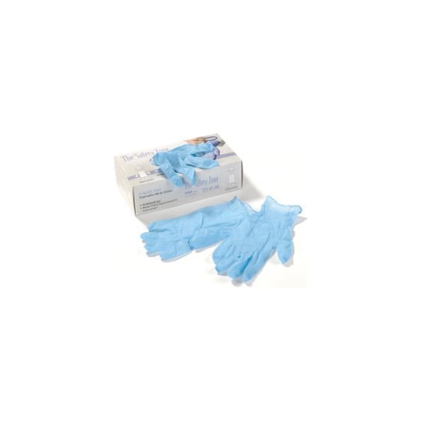 Seidman Associates GNPR-1M, Guantes Desechables de Nitrilo, Nitrilo, Sin Polvo, M, Paquete de 100, Azul - GNPR-MD-1M
