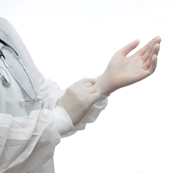 Guantes de Examen de Látex Dealmed, Látex, Sin Polvo, XL, 1000 piezas, Beige - 787440