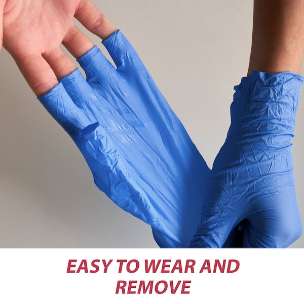 Guantes desechables de nitrilo Kleen Chef, nitrilo, sin polvo, XL, paquete de 100, azules - KC-MS-XL-DNG-1BL-Z
