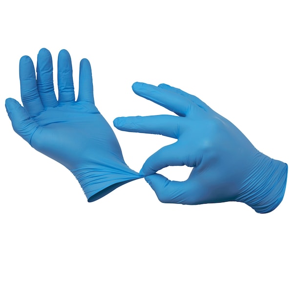 Guantes desechables de nitrilo Kleen Chef, nitrilo, sin polvo, XL, paquete de 100, azules - KC-MS-XL-DNG-1BL-Z
