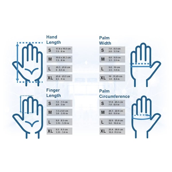 Defender Safety DSG-ENG-01, Guantes Desechables de Nitrilo, 3.5 Mil de Grosor en la Palma, Nitrilo, Sin Polvo, S, Paquete de 100, Azules - DSG-ENG-01-S.