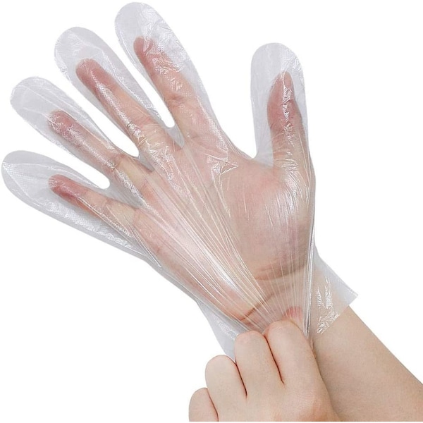 Guante desechable Diamond Glove, de poliéster, libre de polvo, talla L, paquete de 5000 unidades, transparente - Talla L Poli