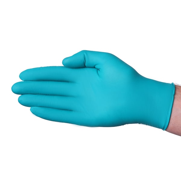 Vguard A16A7, GUANTES DESECHABLES, Palma de 5 mil, Nitrilo, Sin Polvo, XL, Paquete de 1000, VERDE - A16A74