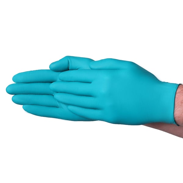 Vguard A16A7, GUANTES DESECHABLES, Palma de 5 mil, Nitrilo, Sin Polvo, XL, Paquete de 1000, VERDE - A16A74