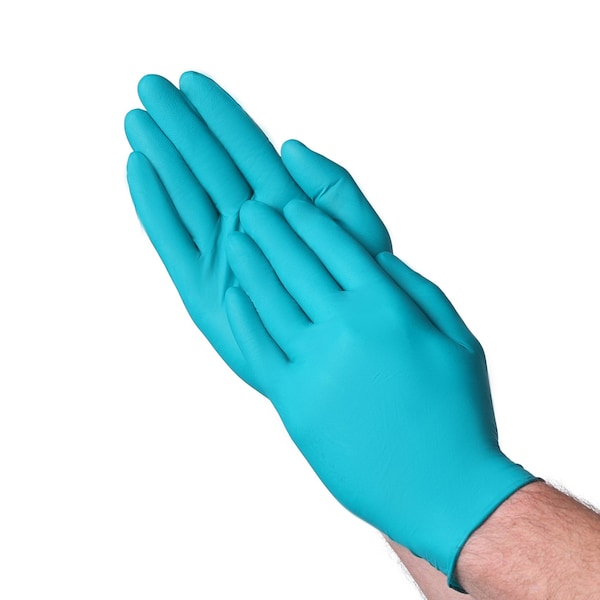 Vguard A16A7, GUANTES DESECHABLES, Palma de 5 mil, Nitrilo, Sin Polvo, XL, Paquete de 1000, VERDE - A16A74