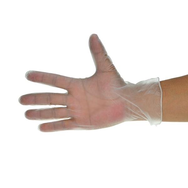 Guantes desechables de vinil Dealmed, vinil, sin polvo, XL, paquete de 1000, transparente - 787290
