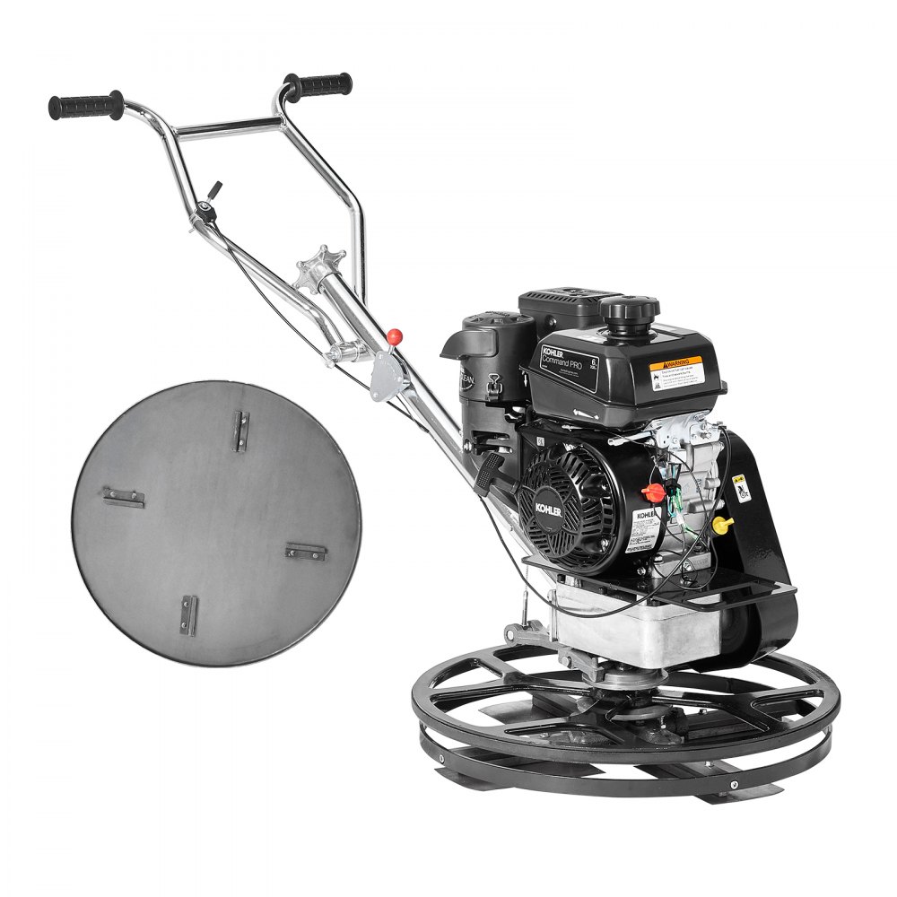 VEVOR Power Walk-Behind Cement Trowel 24” 6HP Gas-Powered with Float Pan Blade - DLMDJS24INCHTM04PV0
