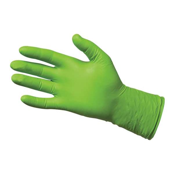 Guantes desechables Showa 9500PF, 5.0 mil de grosor en la palma, de nitrilo, sin polvo, talla M, paquete de 50, verde - 9500PFM.