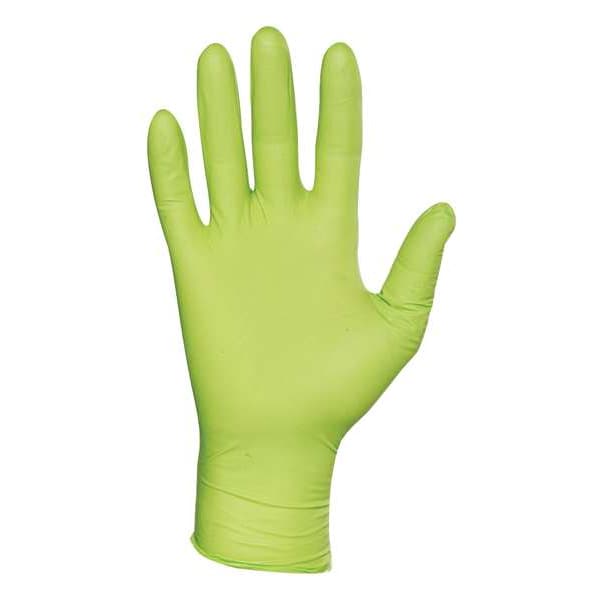 Guantes desechables Showa 9500PF, 5.0 mil de grosor en la palma, de nitrilo, sin polvo, talla M, paquete de 50, verde - 9500PFM.