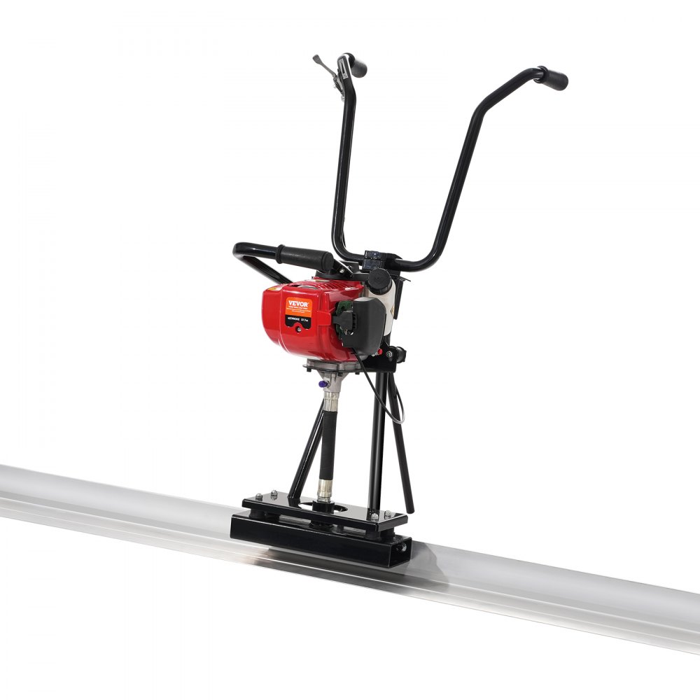 VEVOR Gas Concrete Power Screed, 11ft Aluminum Board Straight Edge Bar Set, 4 Stroke Cement Finishing Vibrating Motor with Height Adjustable Handles, High Efficient Concrete Tools 6500RPM - DLSHNTFZ135HFH85XV0