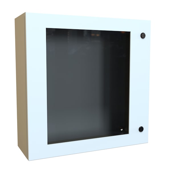 Hammond Steel Electrical Enclosures, 24 in H, 8 in D, 24 in W, NEMA 4, Hinged - EN4SD24248WLG