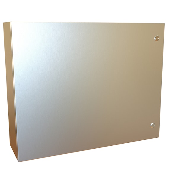 Hammond Stainless Steel Electrical Enclosures, 24 in H, 8 in D, 30 in W, NEMA 4X, Hinged - EN4SD24308S16