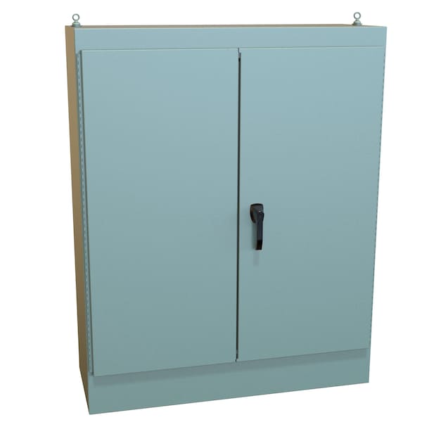 Hammond Steel Electrical Enclosures, 60.06 in H, 18.06 in D, 48.06 in W, NEMA 12, Hinged - 1418AW18