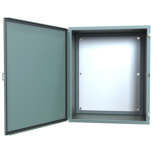 Hammond Steel Electrical Enclosures, 36 in H, 20 in D, 30 in W, NEMA 12, Hinged - 1418M20