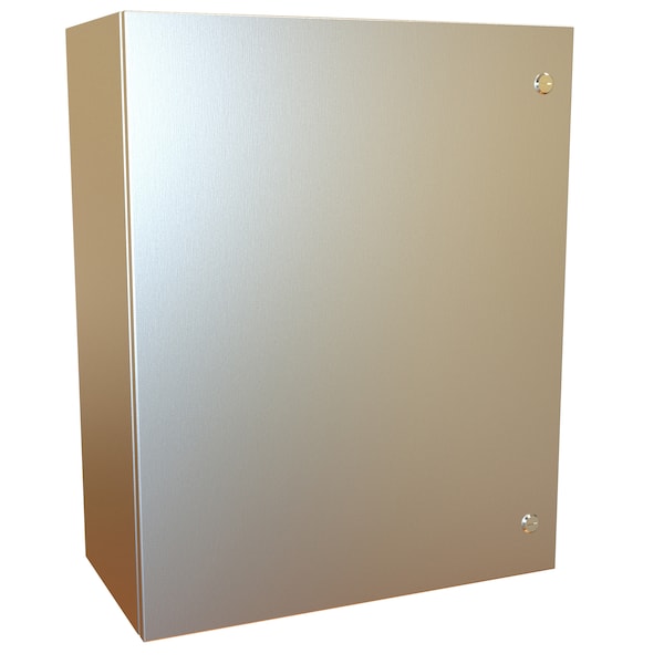Hammond 304 Stainless Steel Electrical Enclosures, 30 in H, 12 in D, 24 in W, NEMA 4X, Hinged - EN4SD302412SS