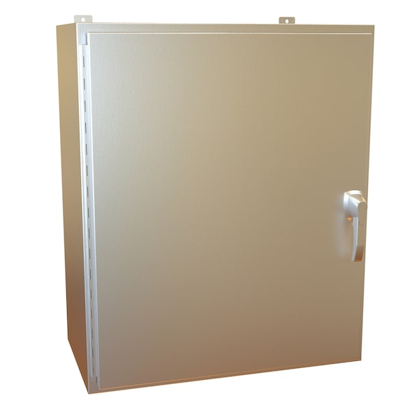Hammond 304 Stainless Steel Electrical Enclosures, 36 in H, 16 in D, 30 in W, NEMA 4X, Hinged - HW363016SSHK