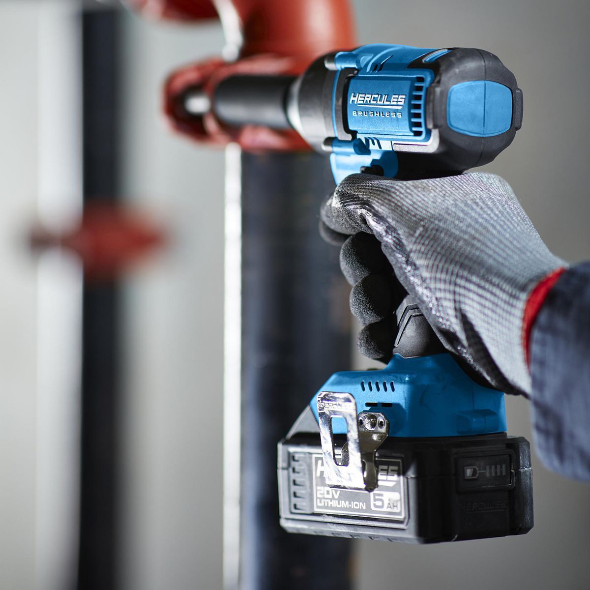 Llave de impacto compacta inalámbrica de 3 velocidades y 3/8 de pulgada sin escobillas Hercules de 20V - Solo herramienta - 57564