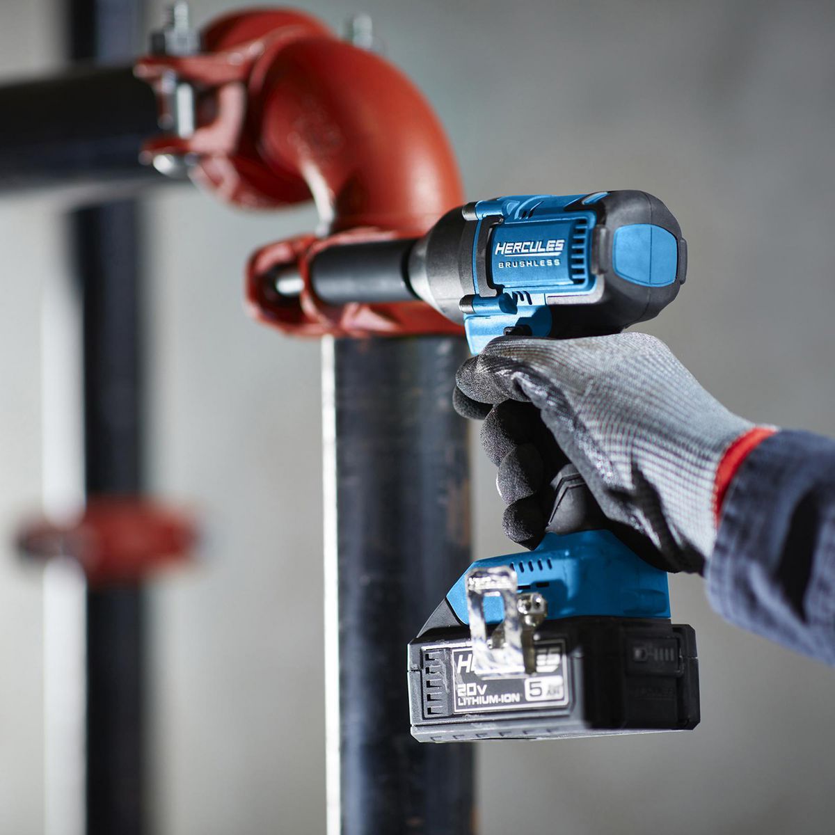 Llave de impacto compacta inalámbrica de 3 velocidades y 3/8 de pulgada sin escobillas Hercules de 20V - Solo herramienta - 57564