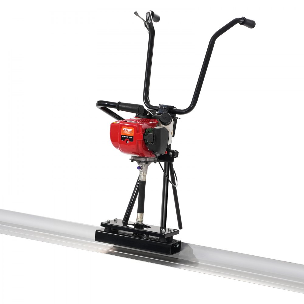 VEVOR Gas Concrete Power Screed, 6ft Aluminum Board Straight Edge Bar Set, 4 Stroke Cement Finishing Vibrating Motor with Height Adjustable Handles, High Efficient Concrete Tools 6500RPM - DLSHNTFZ135HW6BF8V0