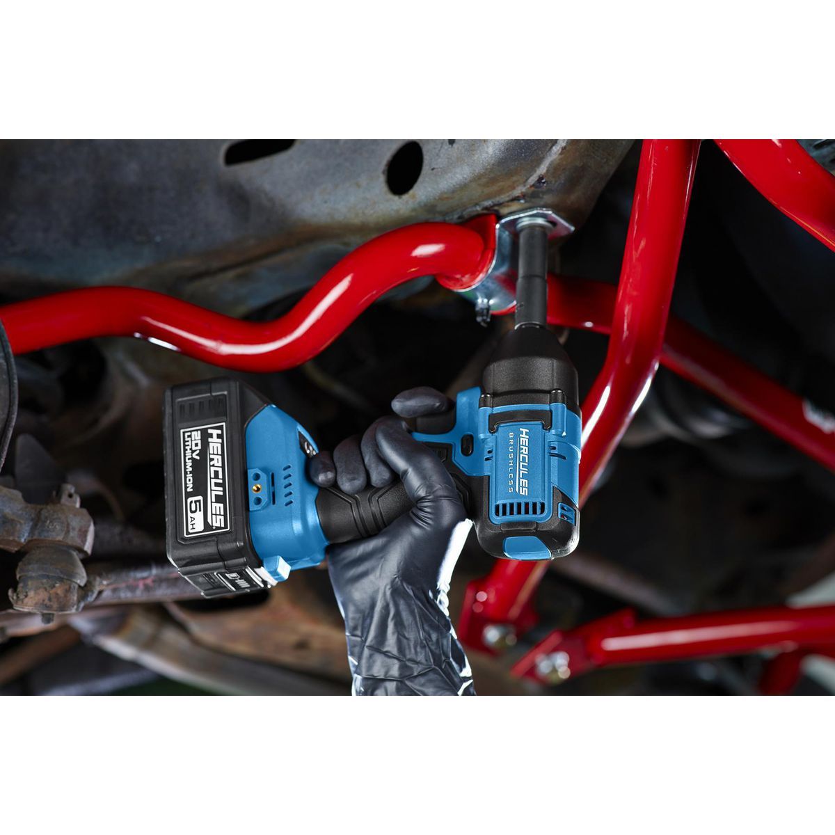 Llave de impacto compacta inalámbrica de 3 velocidades y 3/8 de pulgada sin escobillas Hercules de 20V - Solo herramienta - 57564