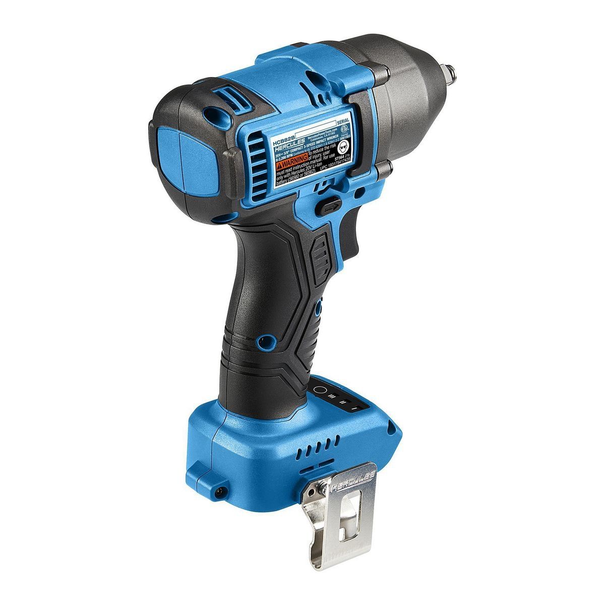 Llave de impacto compacta inalámbrica de 3 velocidades y 3/8 de pulgada sin escobillas Hercules de 20V - Solo herramienta - 57564