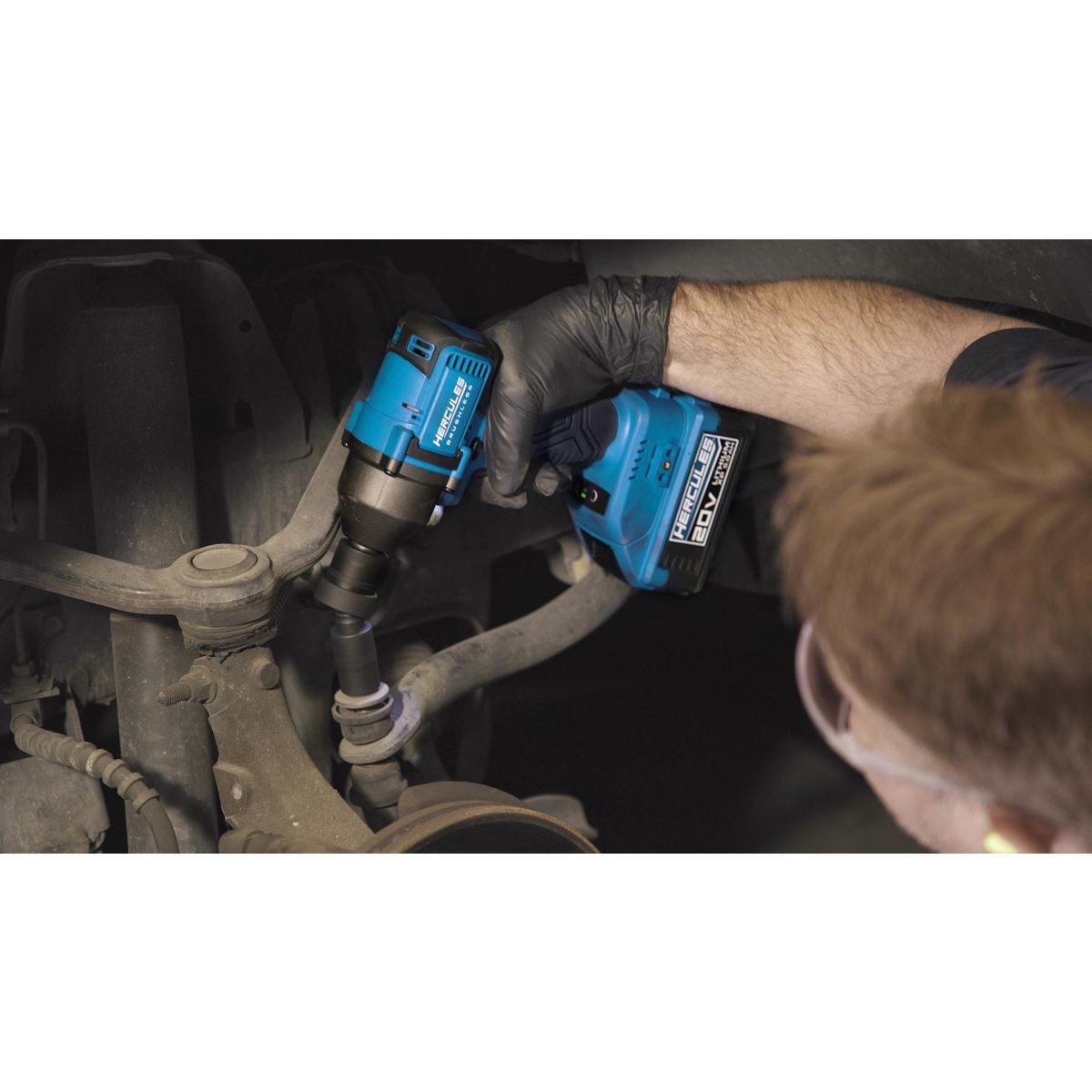 Llave de impacto compacta inalámbrica de 3 velocidades y 3/8 de pulgada sin escobillas Hercules de 20V - Solo herramienta - 57564