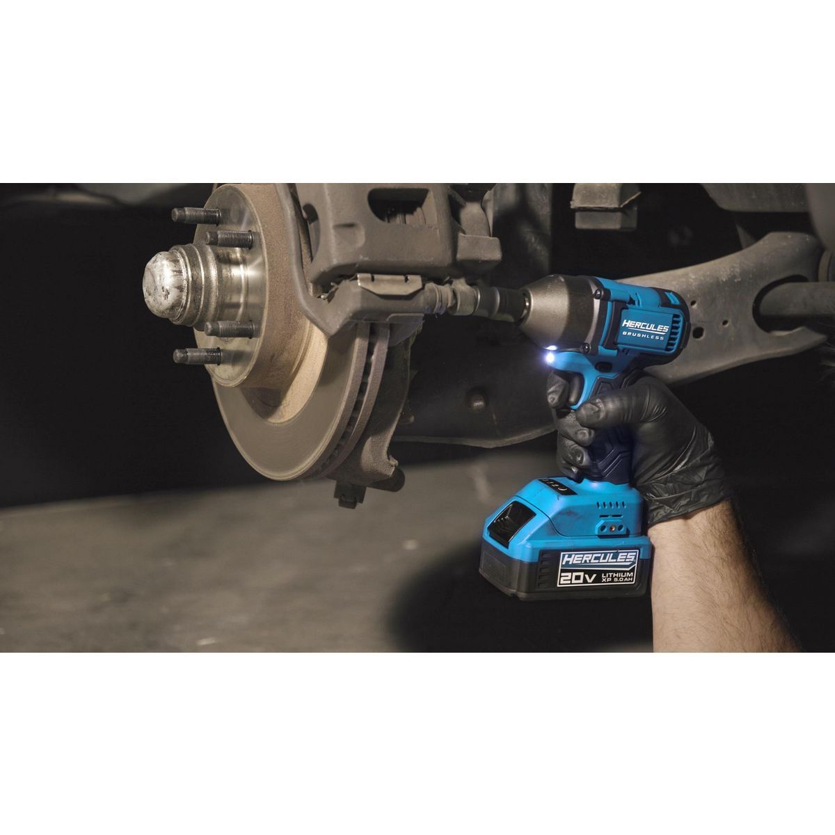 Llave de impacto compacta inalámbrica de 3 velocidades y 3/8 de pulgada sin escobillas Hercules de 20V - Solo herramienta - 57564