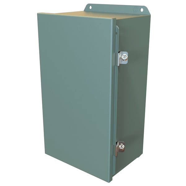 Hammond Steel Electrical Enclosures, 14 in H, 6 in D, 8 in W, NEMA 4, 12, Hinged - HJ1486HLP